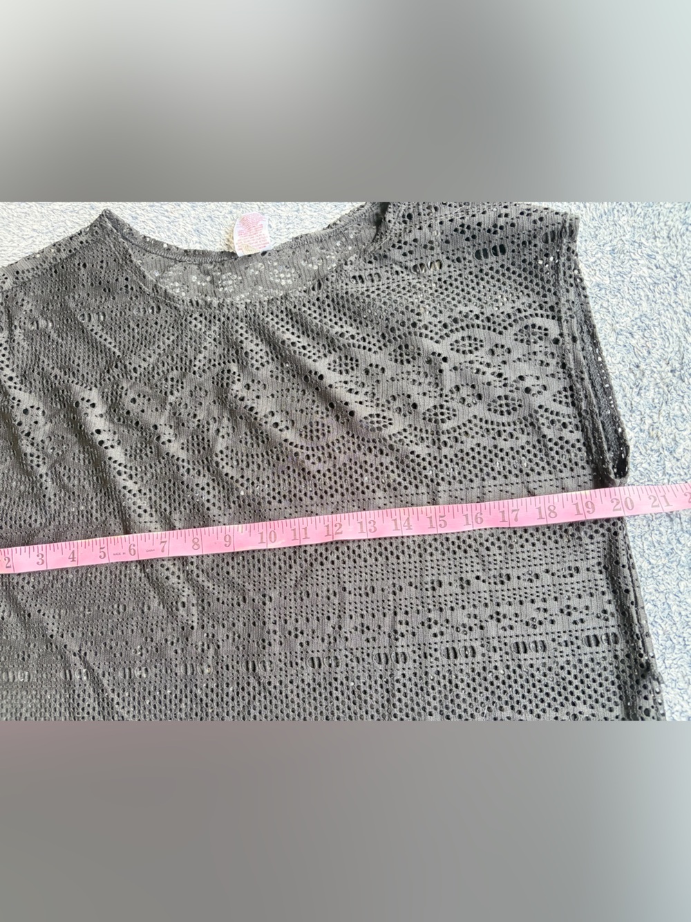 Merona Women’s Black Lace Sleeveless Swim Cover-Up – Size Medium - Picture 8 of 10